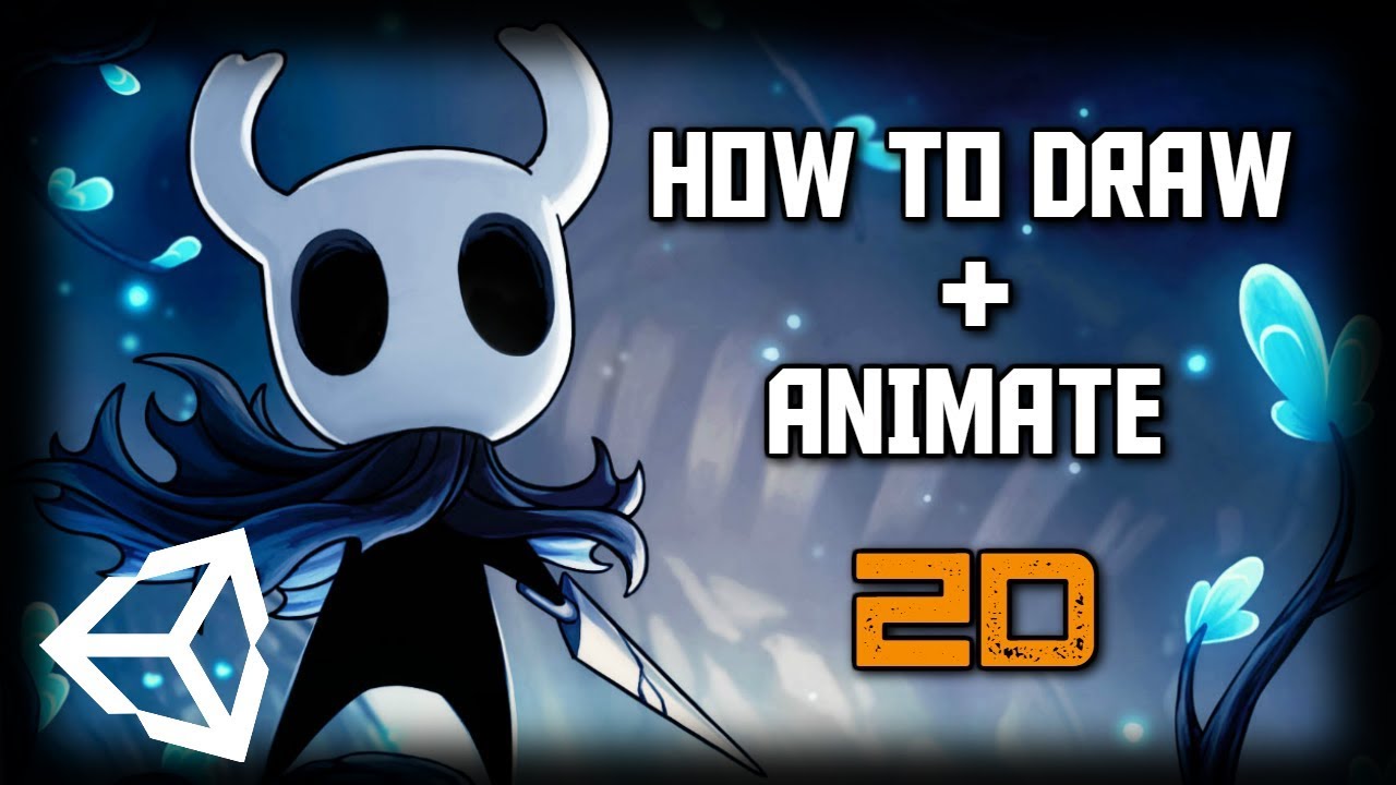 How to Draw and Animate Hollow Knight Characters - PS and Unity BEGINNER TUTORIAL (2019)