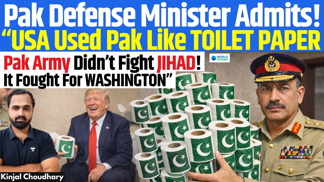 Pakistan Defense Minister Exposes Army & Asim Munir: “US Used Pak Like Toilet Paper” | Kinjal