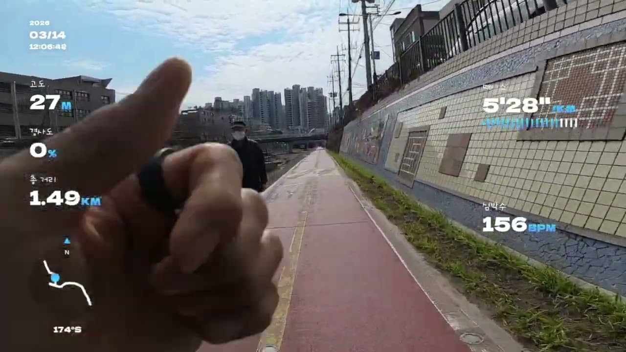 다음주말 10키로-하프 대회 출전 대비 모의 훈련입니다_12km