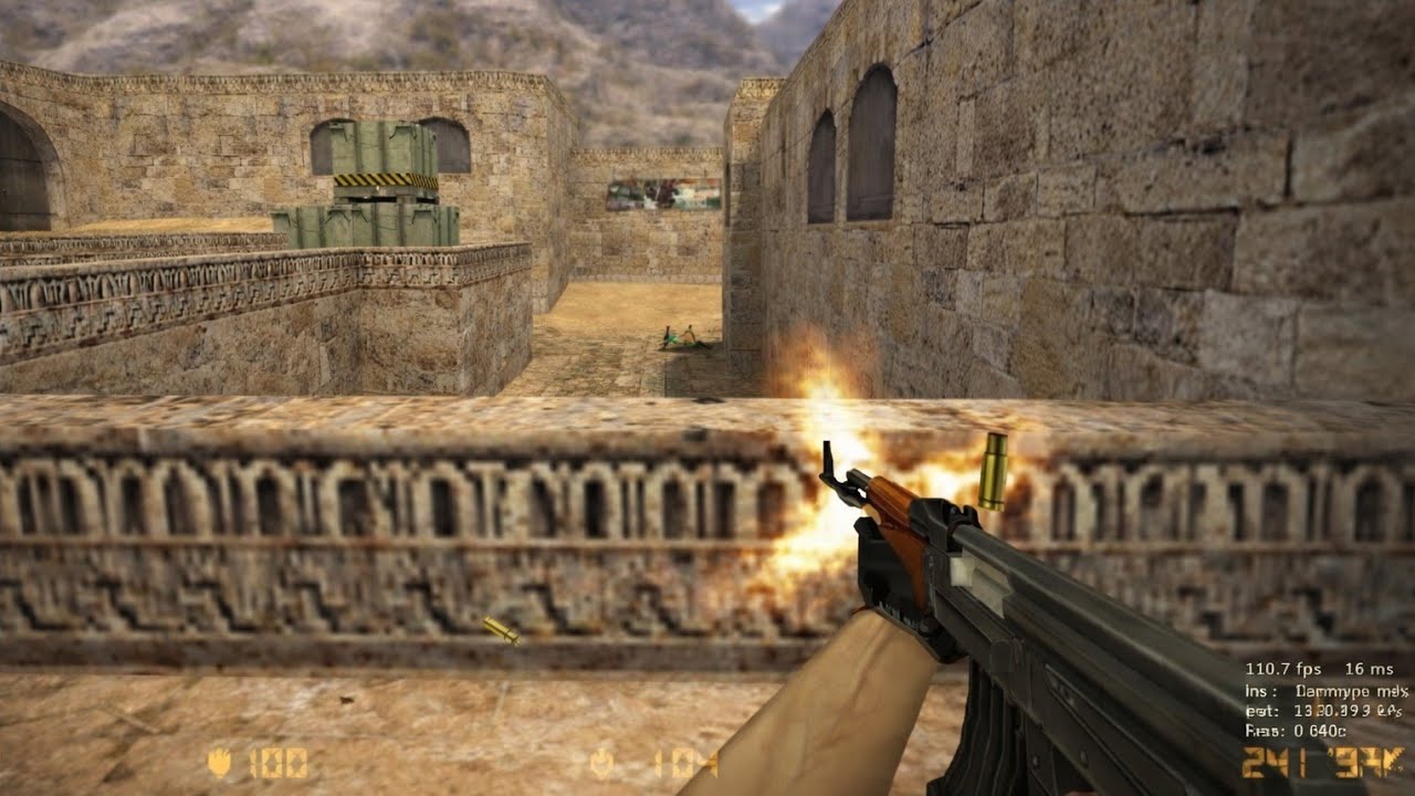 Counter-Strike 1.6 - Dust 2 - Full Gameplay