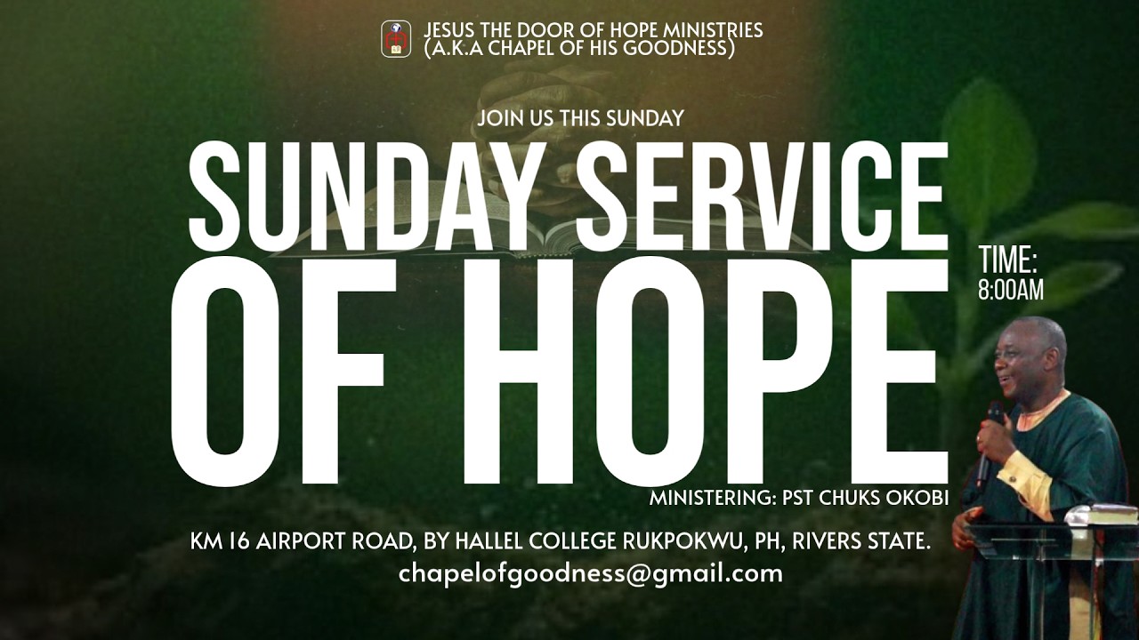 SUNDAY SERVICE OF HOPE || 15TH FEBRUARY 2026