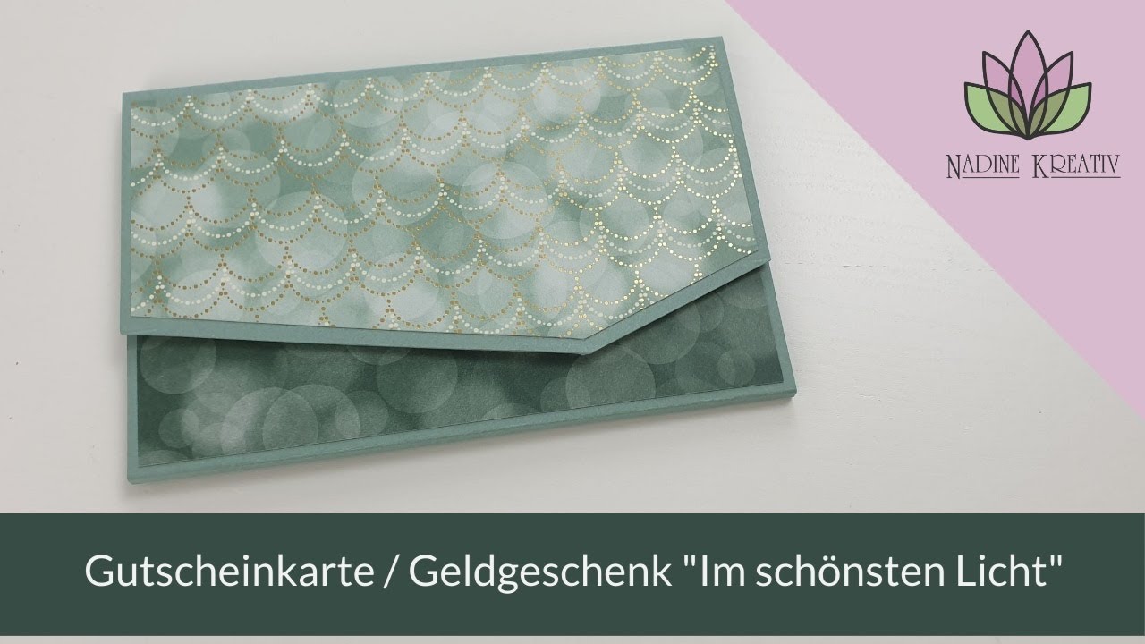 Bastelanleitung Gutscheinkarte / Geldgeschenk 