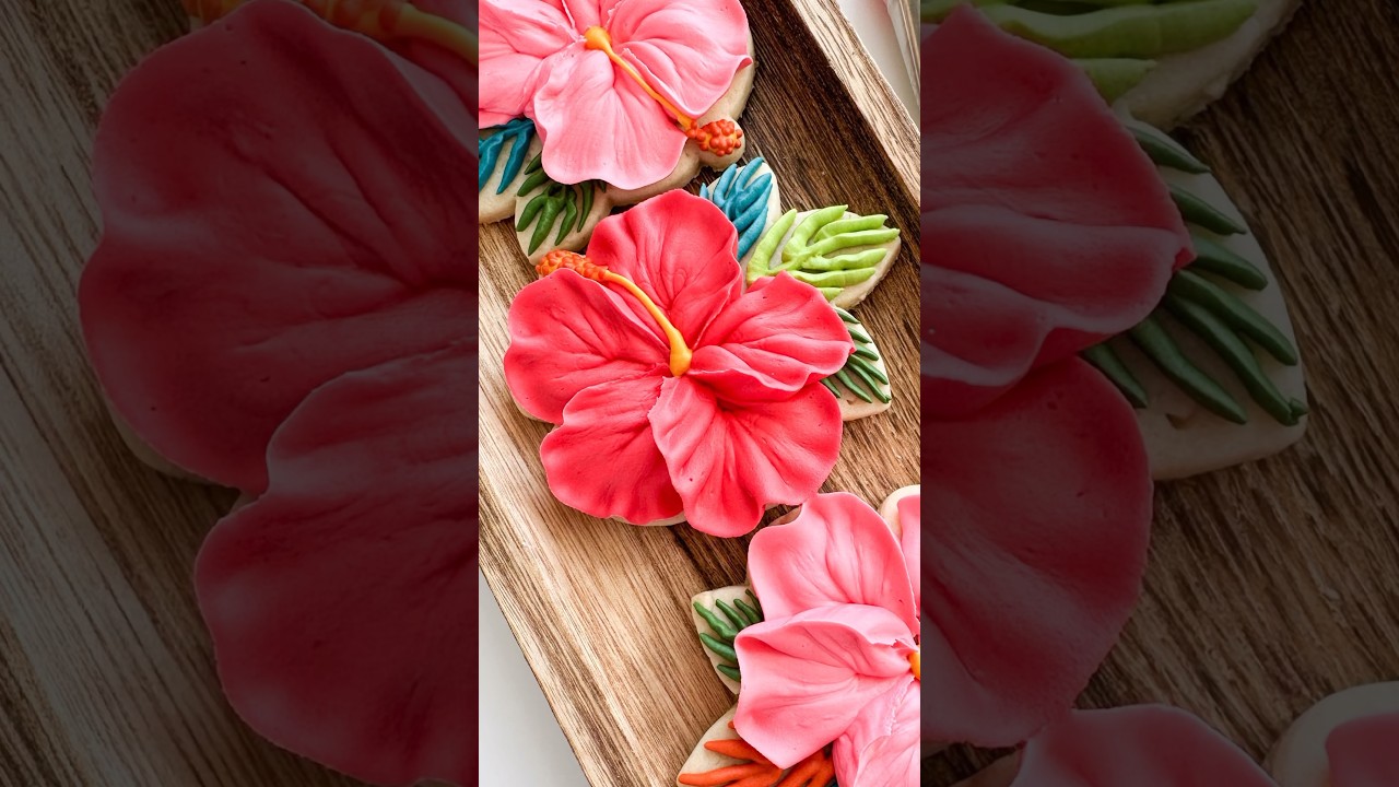 Let’s make a hibiscus cookie!🌺 