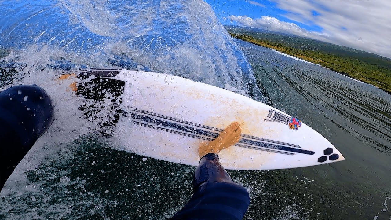 SURFING POV - WILD POINTBREAK RIDE