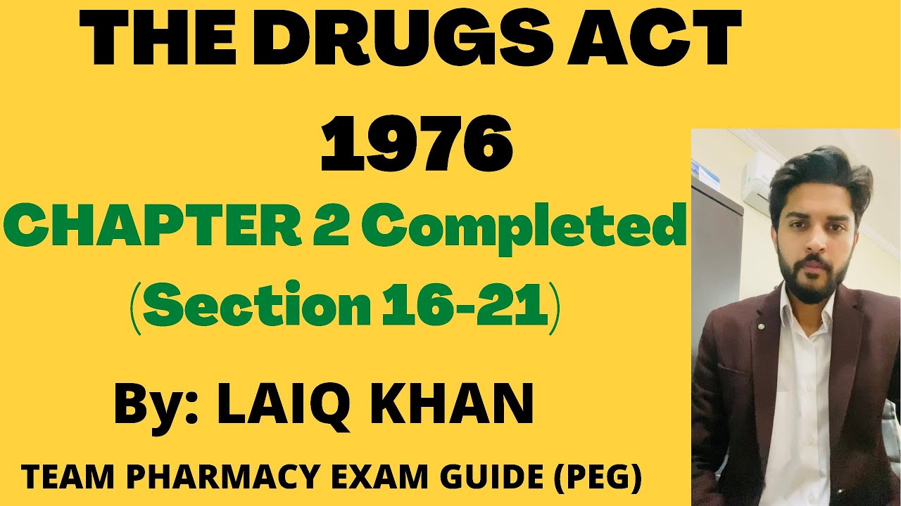 THE DRUGS ACT 1976 - CHAPTER 2 Completed