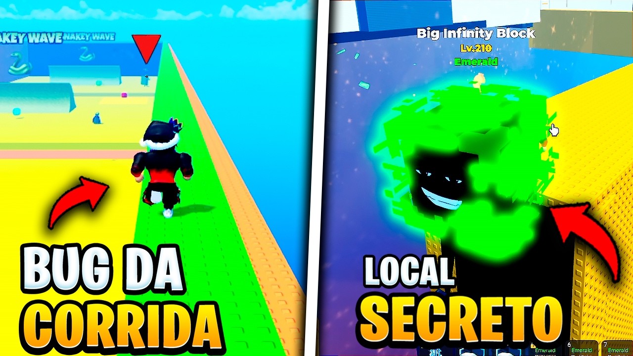 ACHEI LUGAR SECRETO! 😱 COMO FAZER O BUG NA CORRIDA DIVINA E GANHAR NO FUJA DO TSUNAMI PARA BRAINROTS