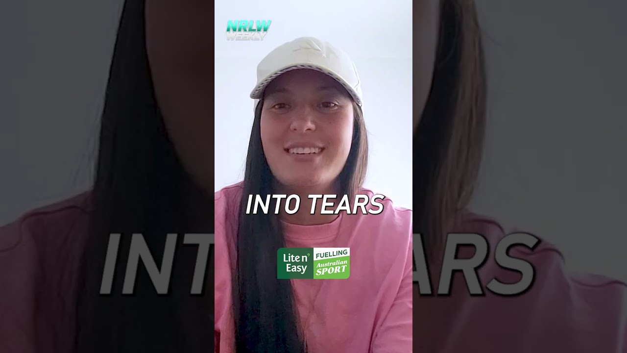 YOU WILL CRY HAPPY TEARS 😂 Michaela Blyde meets Shelly-Ann Fraser-Pryce | NRL on Nine #nrlw