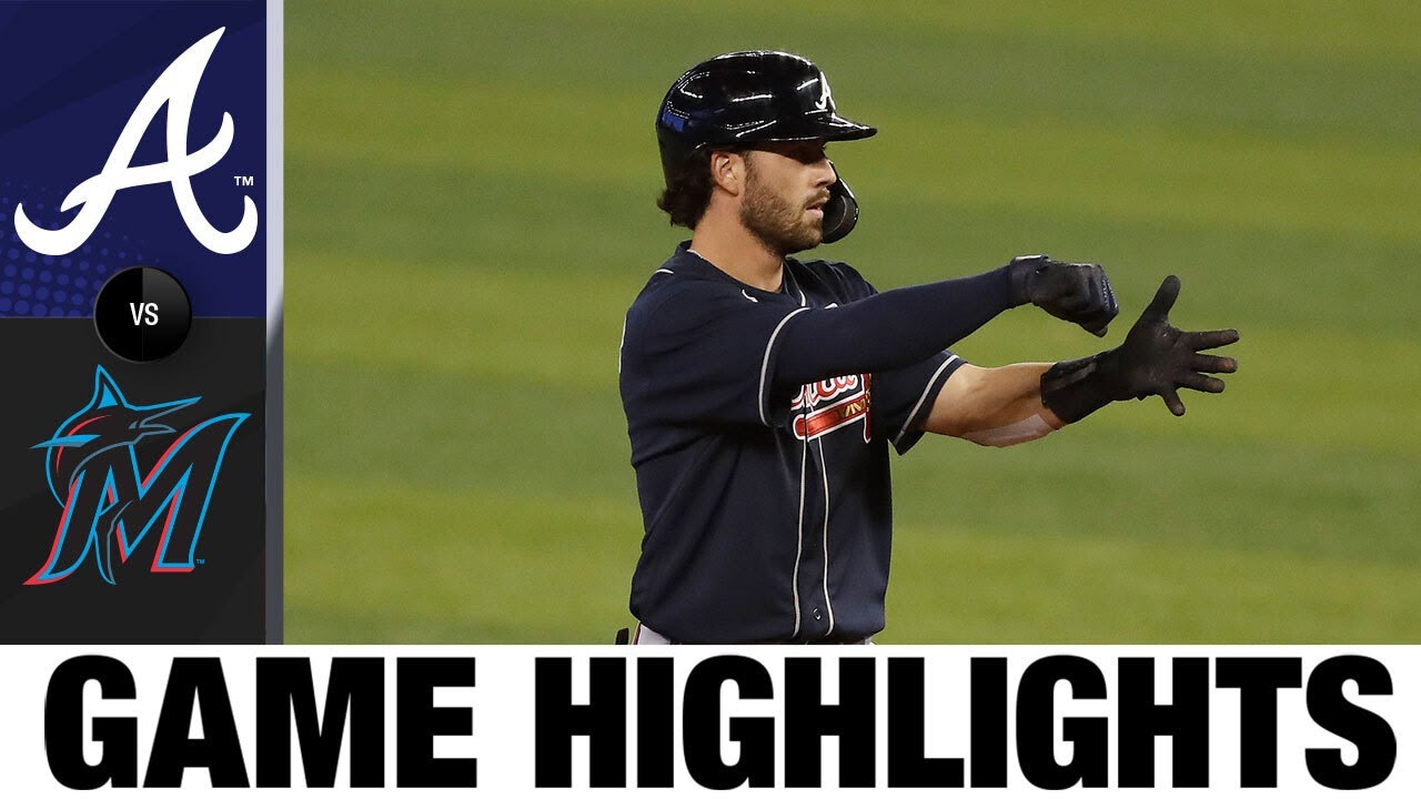 Nick Markakis lifts Braves with 3 RBIs | Braves-Marlins Game Highlights 8/16/20