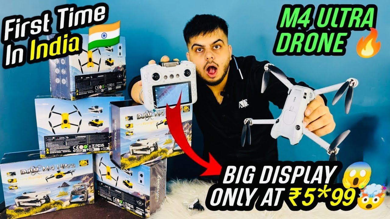 New M4 Ultra Drone with Big Display in Remote at ₹5*99😱 &ndash; First Time in India! 🚁🇮🇳 Best Drone