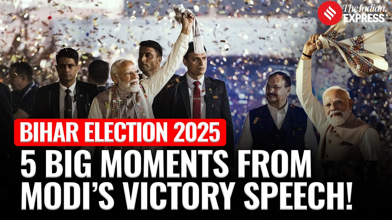 PM Modi&rsquo;s Victory Speech: 5 Things Everyone Is Talking About! | Modi Gamchha Moment