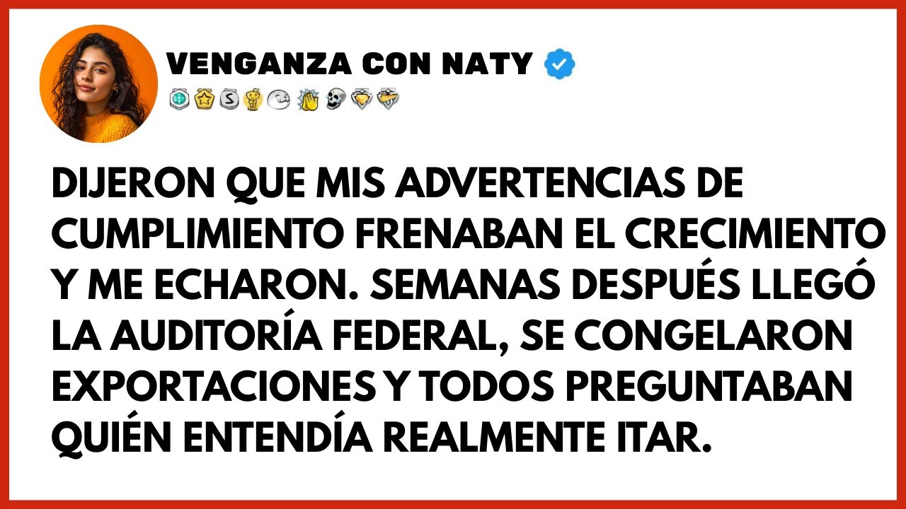 Despidieron A Su Experto En Itar. Luego Llegó La Auditoría Federal ♟️