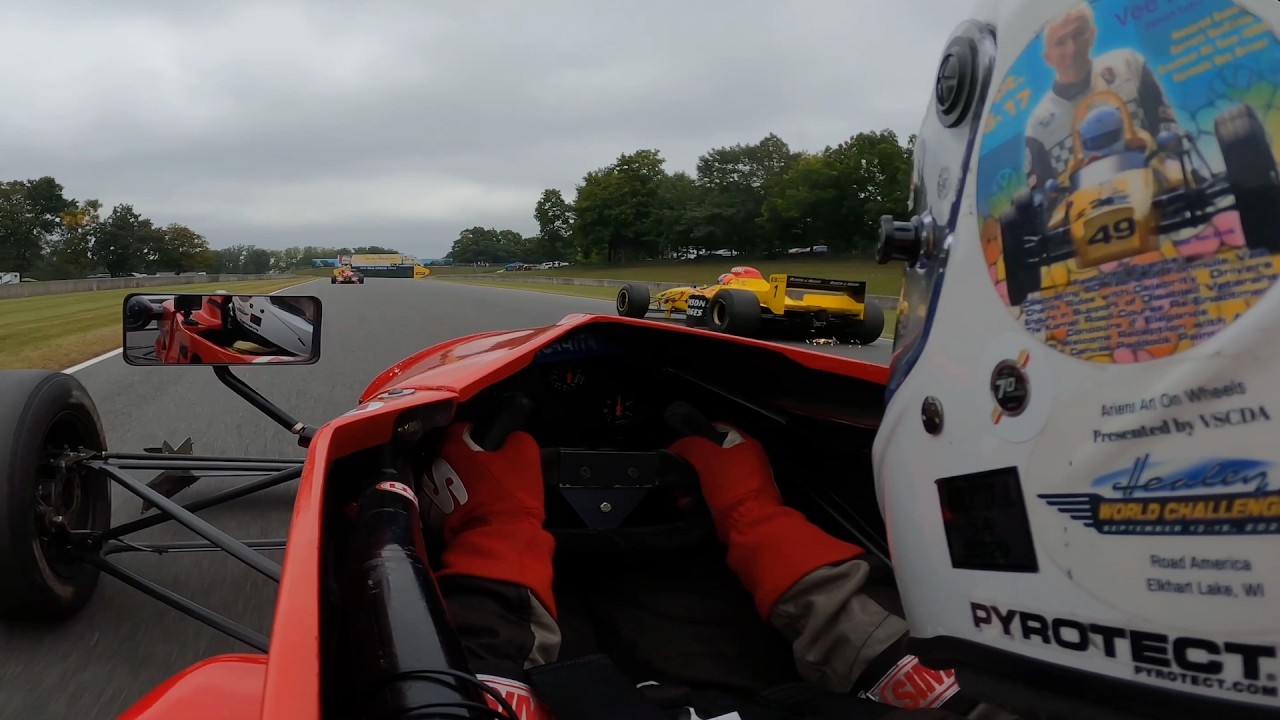 Road America Onboard - Open-Wheel Full Sprint Race vs. F1 and Indy Lights Cars