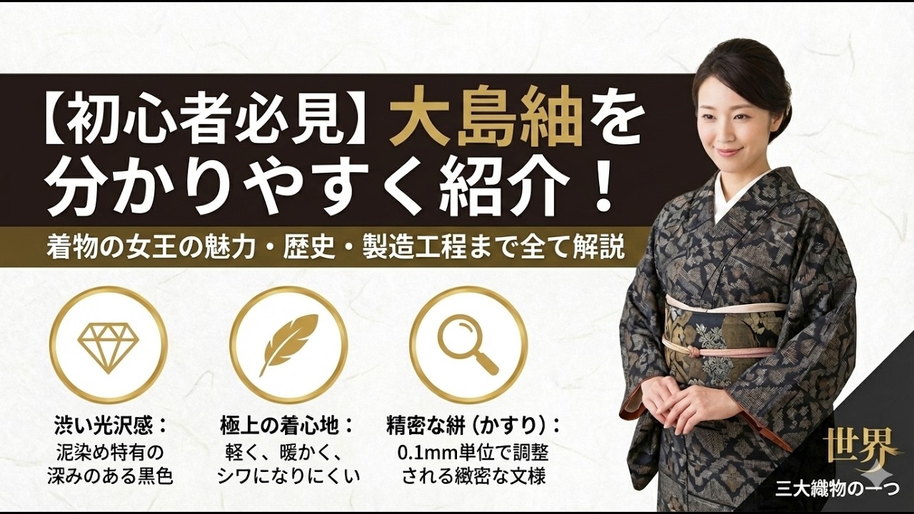大島紬を分かりやすく紹介！世界３大織物のひとつ★大島紬の魅力