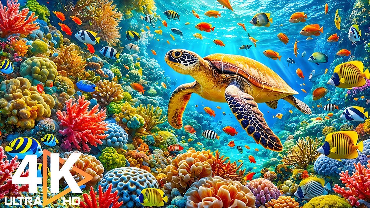 Лучший аквариум 4K — исследуйте потрясающий мир морских медуз и прекрасных рыб коралловых рифов