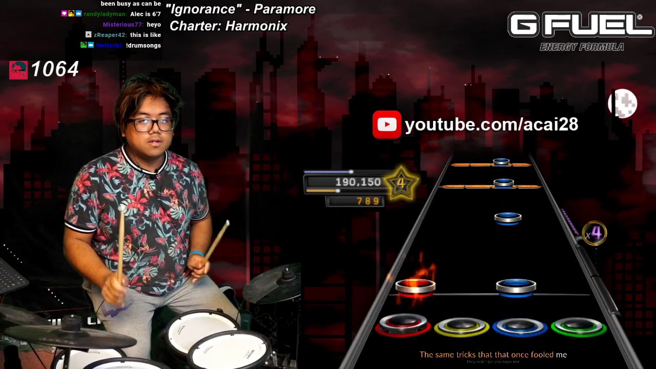 This is how close Clone Hero Pro Drums are to Real Drums (Ignorance by Paramore Pro Drums FC)