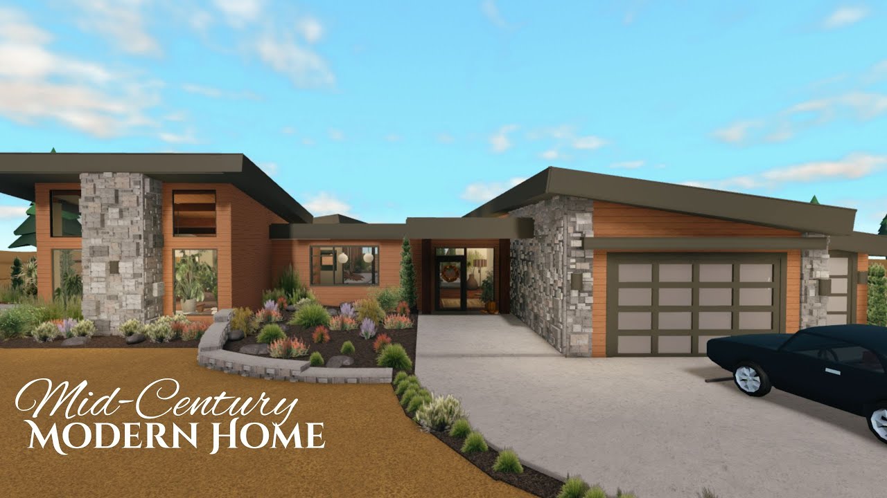 Bloxburg | Mid-Century Modern Home