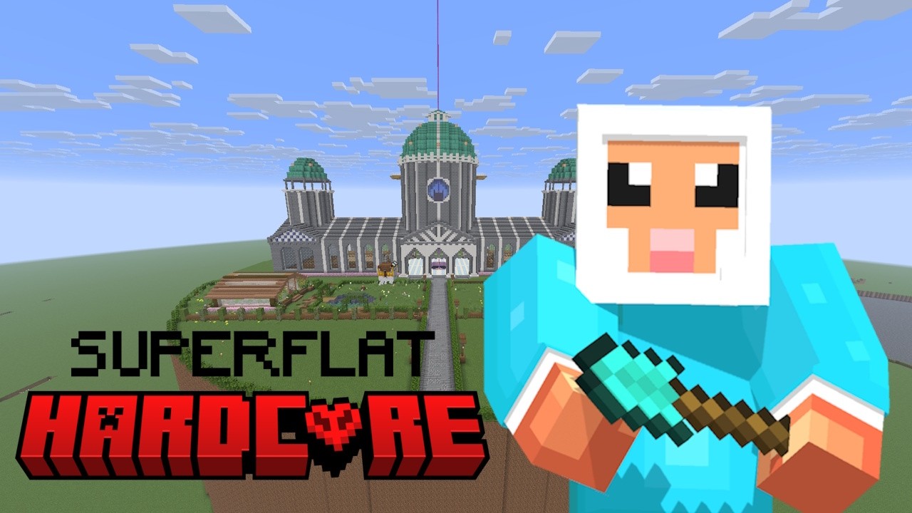 Project Villager Trading Hall - Minecraft Superflat Hardcore survival