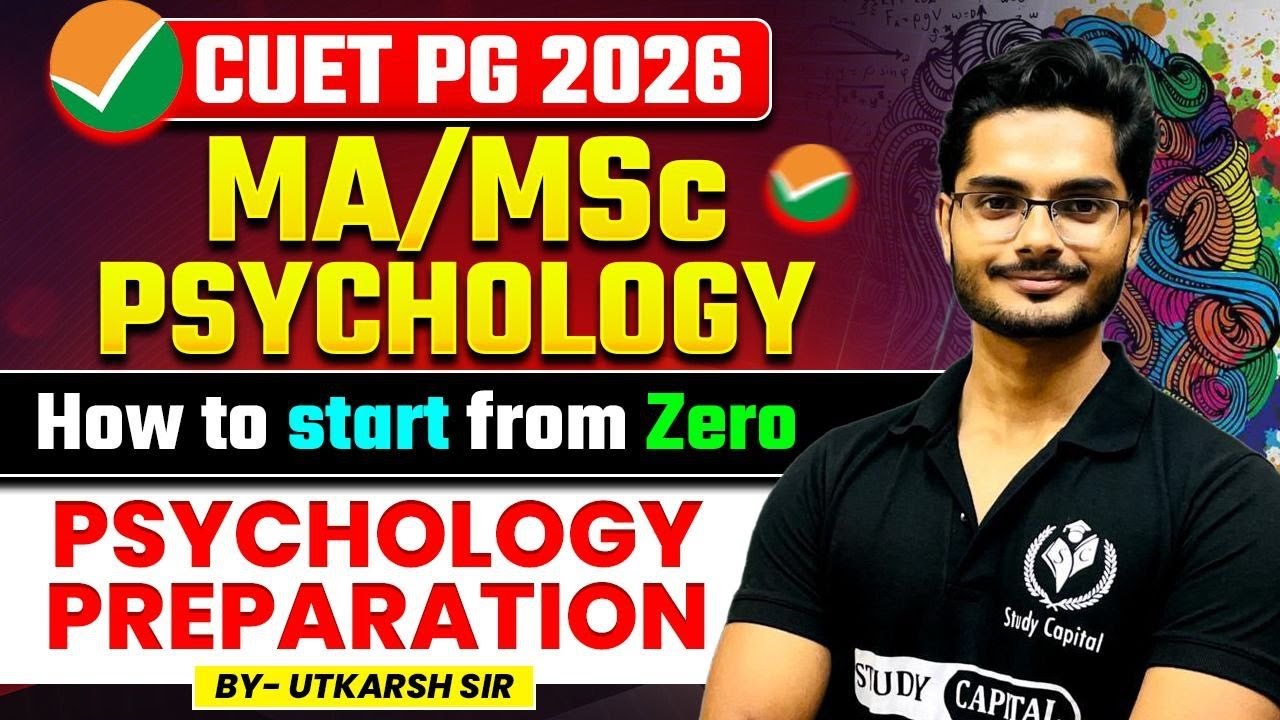 CUET PG 2026 PSYCHOLOGY how to start from zero