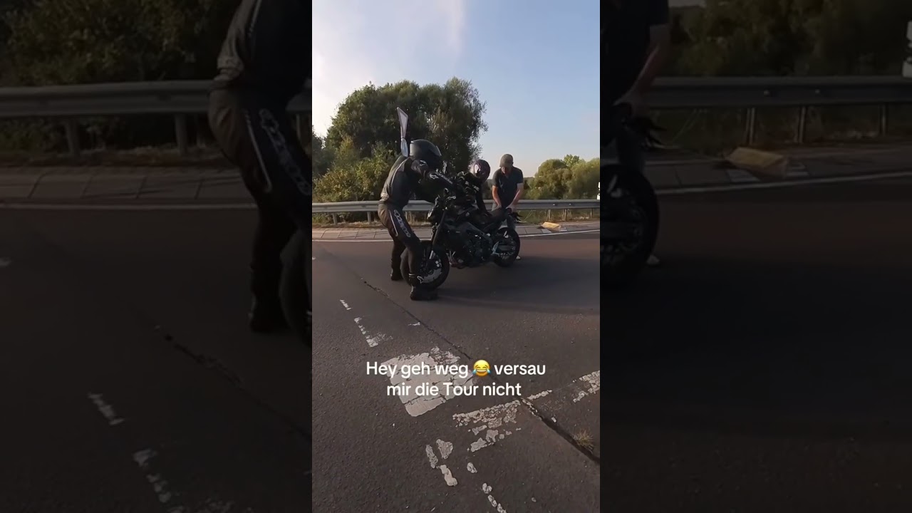 Versuch war es wert 😂 #insta360 #motorradvlog #bikelife #bikergirl