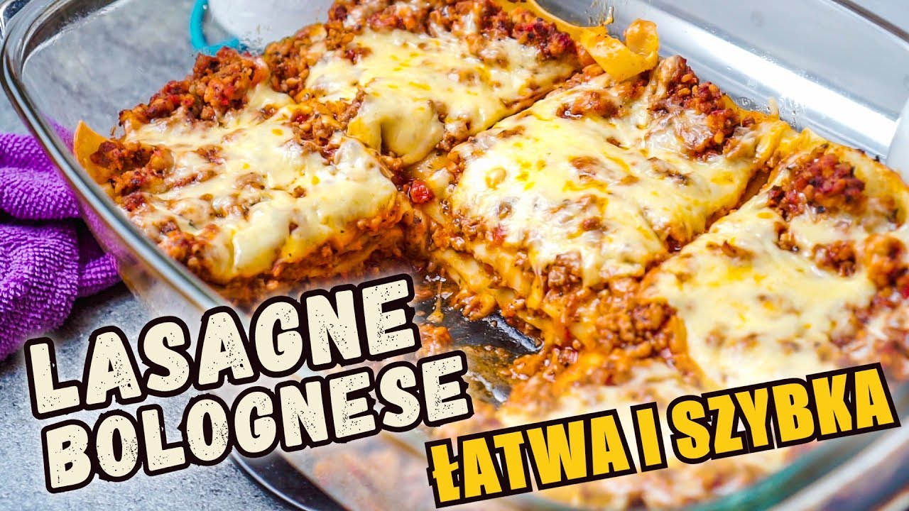 Pyszna LASAGNE Bolognese z mięsem bez beszamelu. Po studencku - szybko i konkretnie!