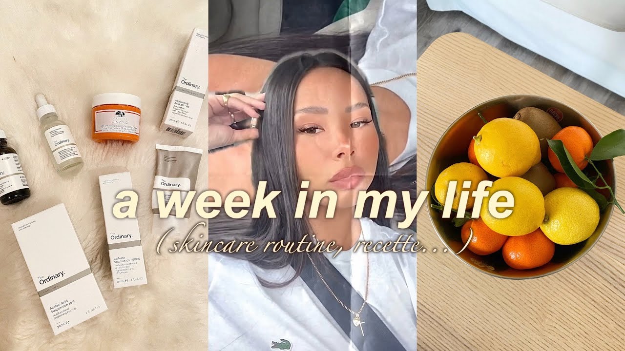 weekly vlog in paris l skincare routine, shooting, recette etc