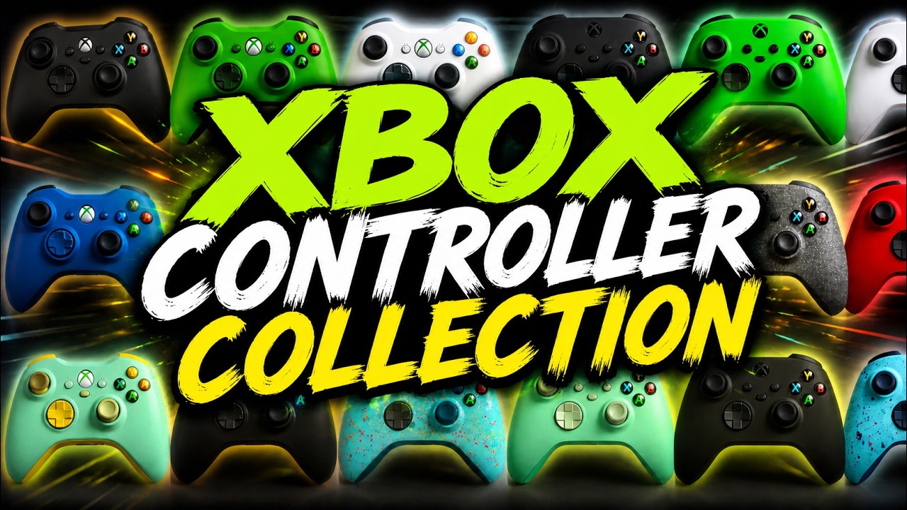 Looking at my Xbox controller collection!