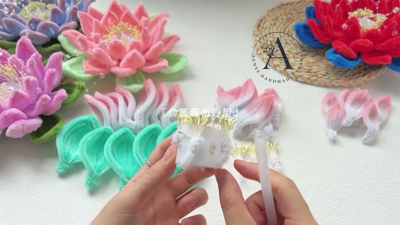 Agnes HandMade| Hướng dẫn Làm Lồng Đèn Hoa sen - Lantern in the Shape of a Lotus