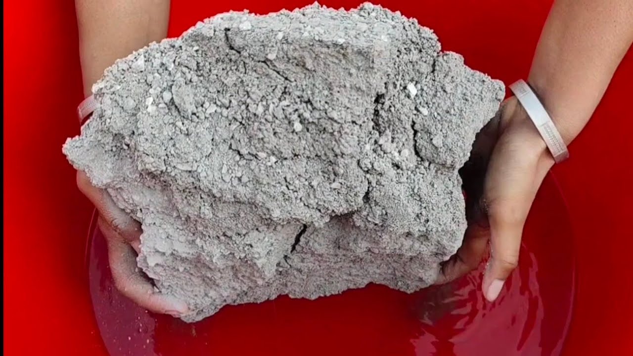 Asmr | Sand cement huge chunks white stones water 💦 crumbling satisfying asmr video by asasmr