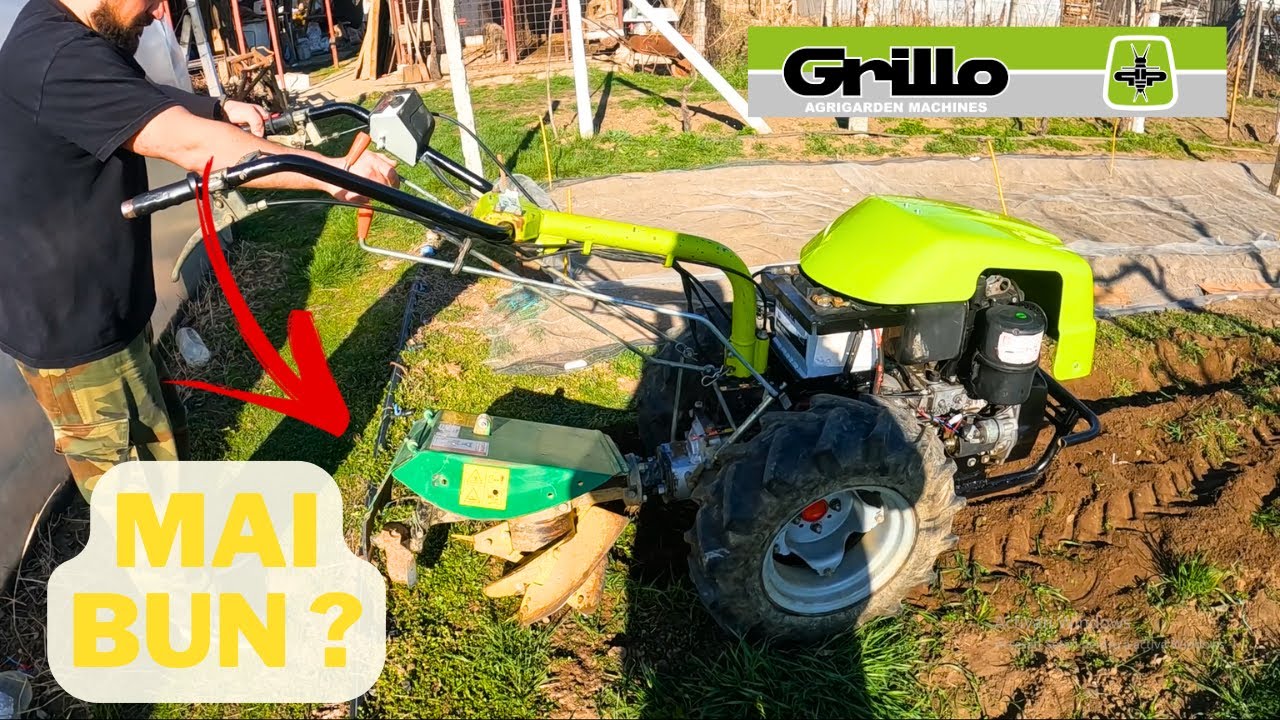 Motocultor Grillo G131 - Cum functioneaza un plug rotativ Berta ?