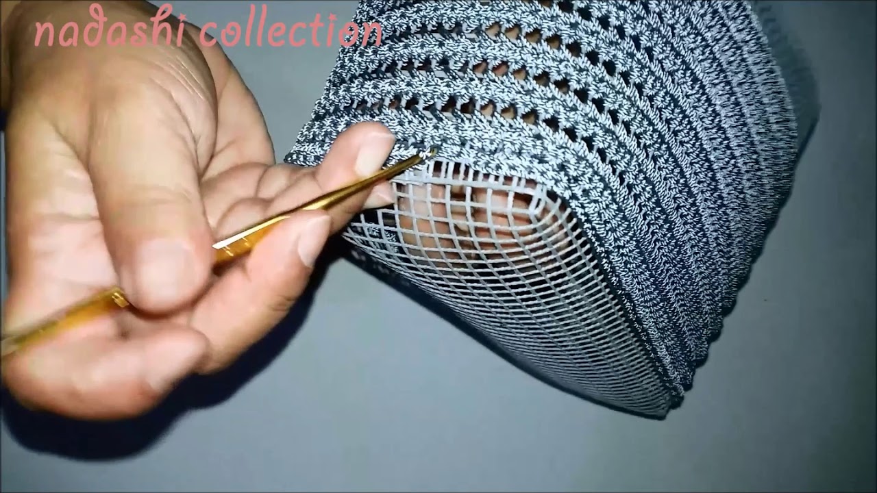 Membuat Tas Rajut Jaring Corak Gendong Bagian 2