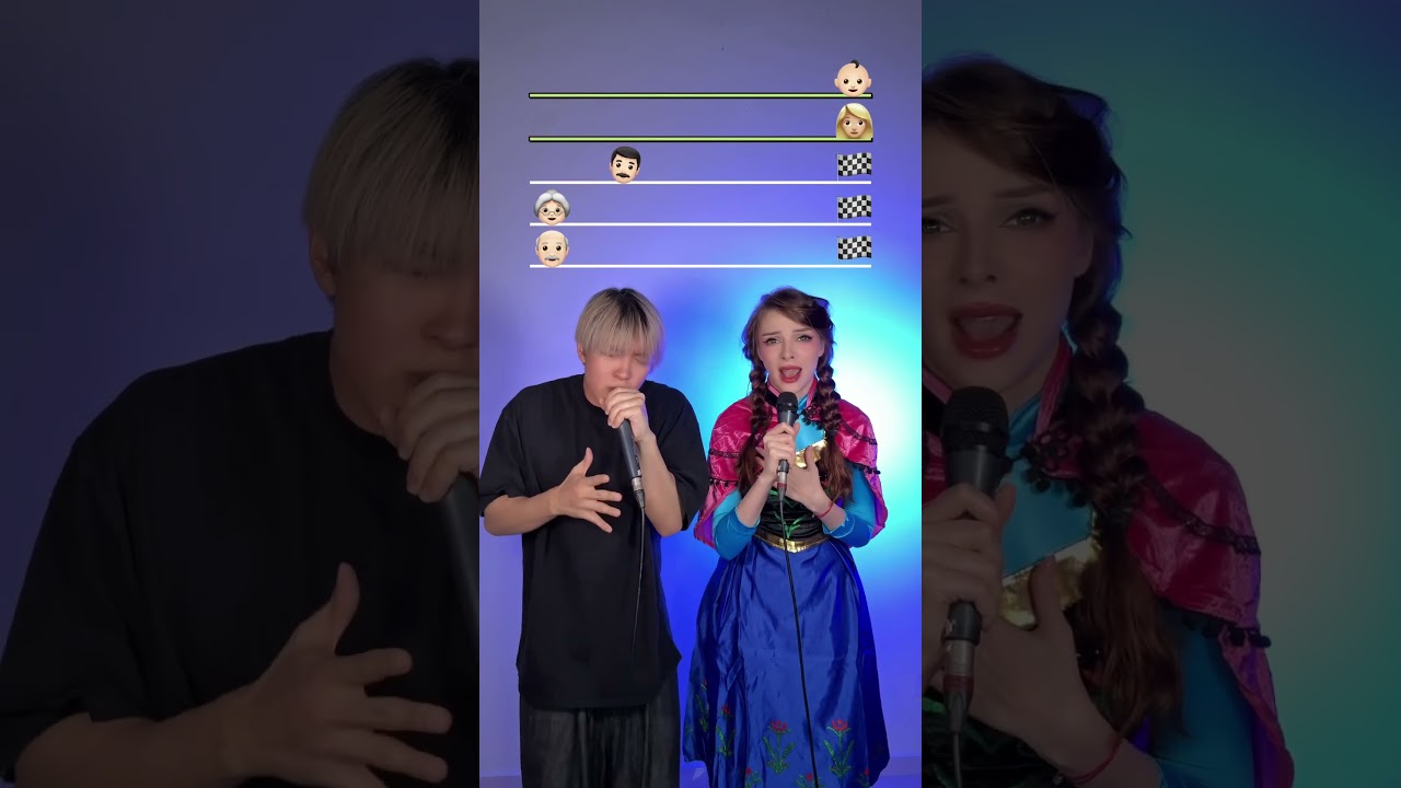 Anna song Frozen do you wanna build a snowman? Challenge