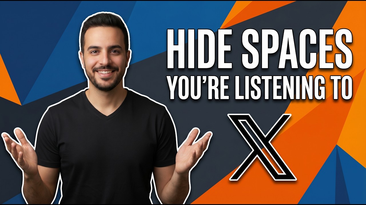 How To Hide The Spaces You're Listening To On X.Com /Twitter (Easy Privacy Guide)