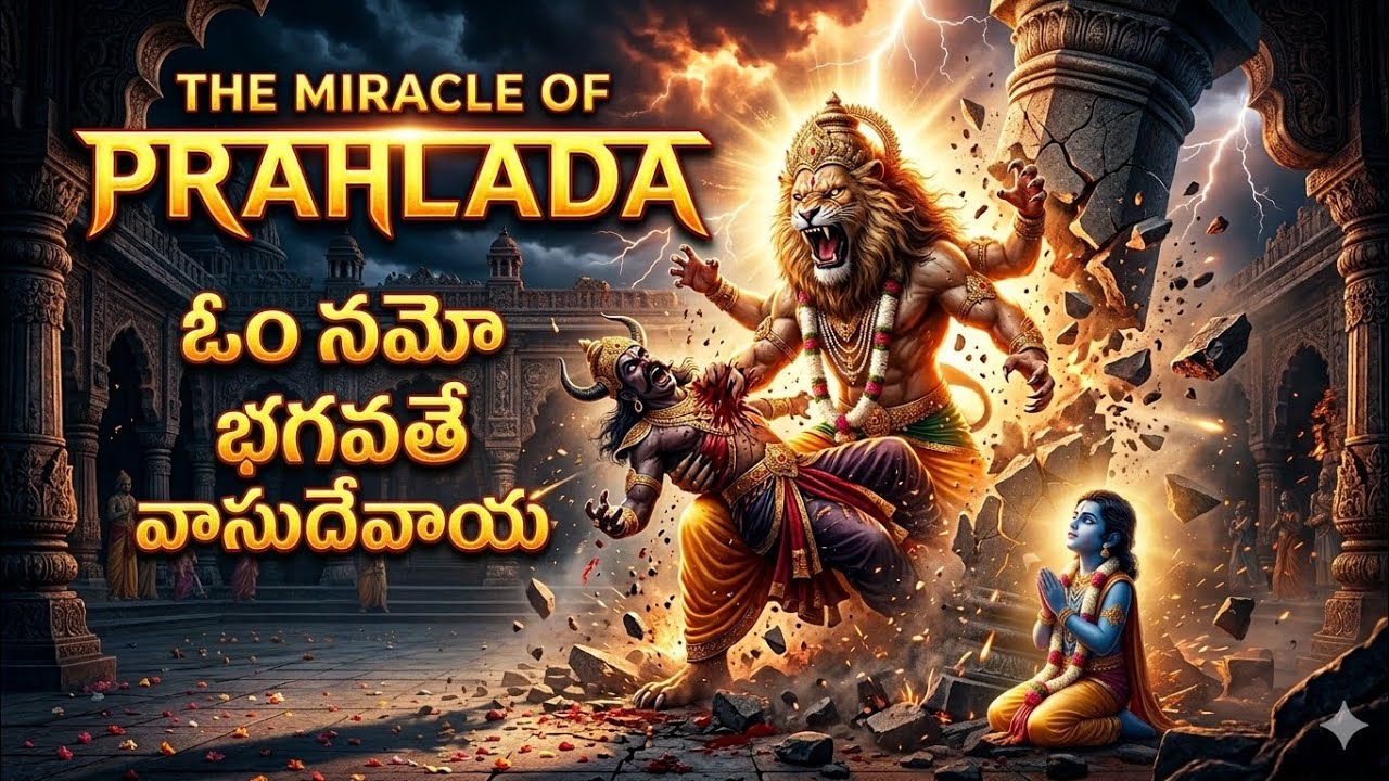 Om Namo Bhagavate Vasudevaya Song | Bhakta Prahlada Story | Lord Narasimha Avatar | Narayana Bhajan