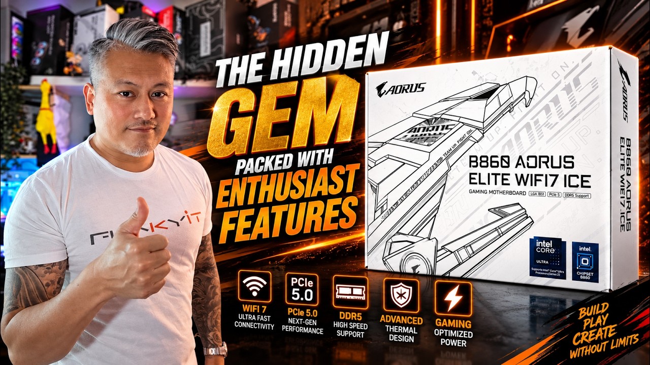 Gigabyte B860 AORUS ELITE WiFi7 ICE - An Affordable B860 Motherboard Packed with Enthusiast Features