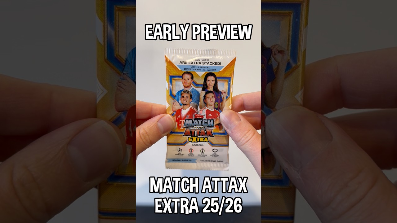 Opening FOUR Topps Match Attax Extra 25/26 packs! 🔥 YAMAL! 🤯