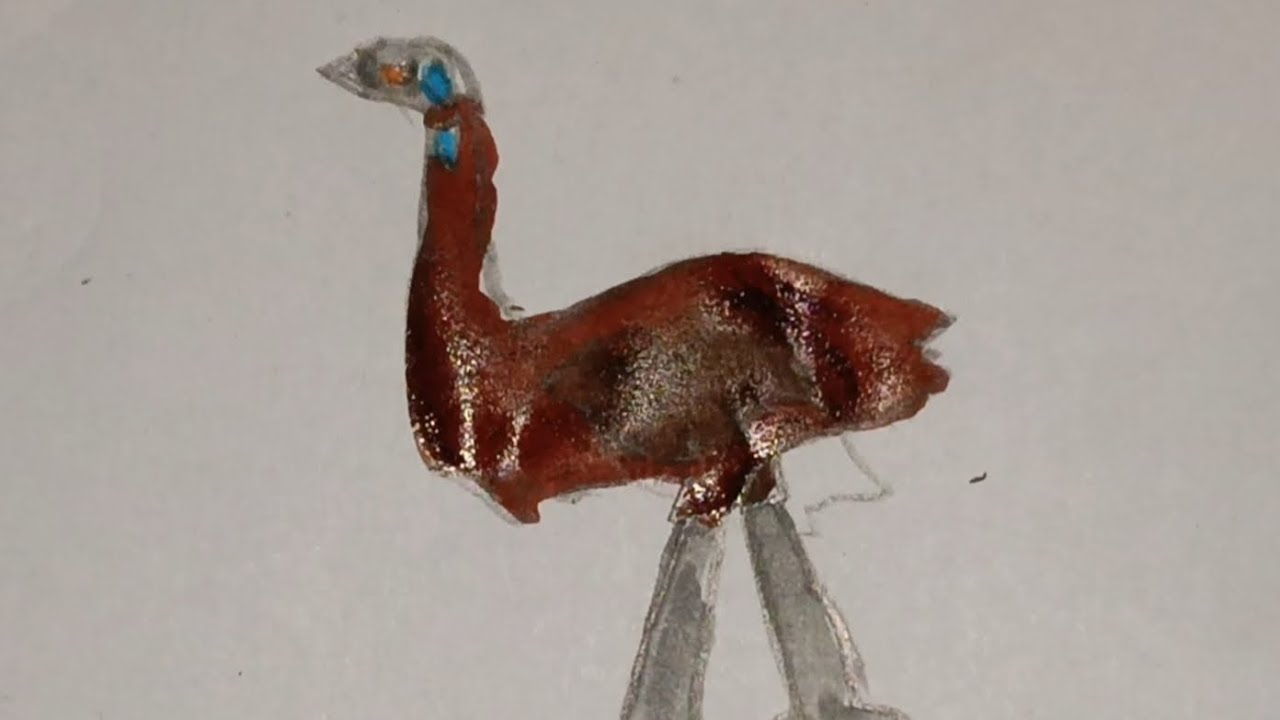 Easy Emu Drawing for Kids 🐦 | Step by Step Bird Drawing | Dishaan’s World