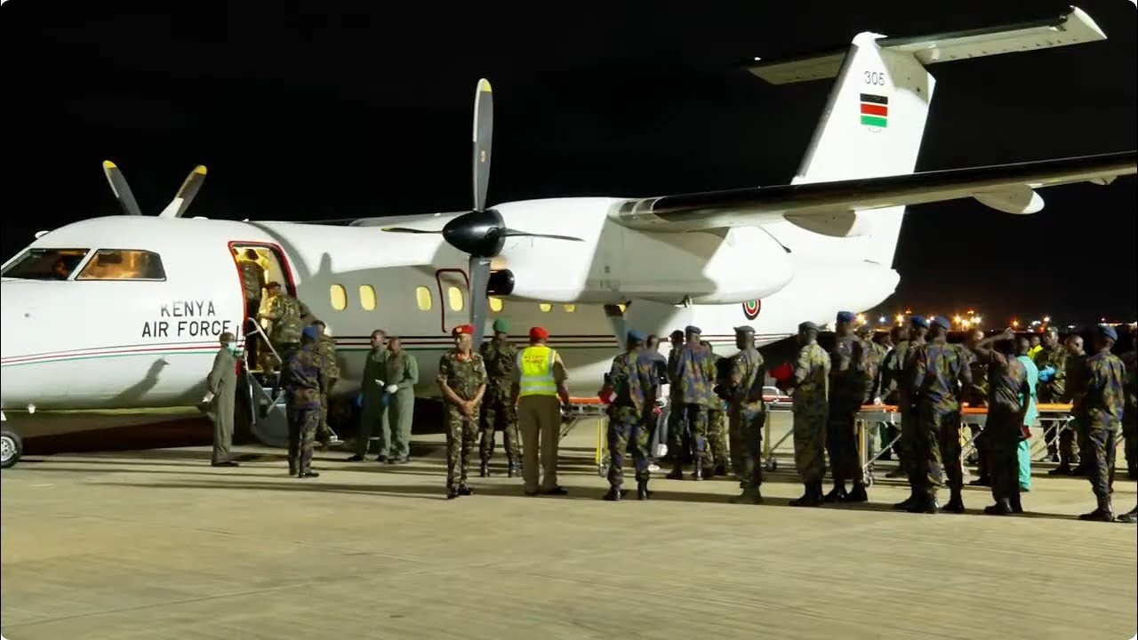 LIVE!! President Ruto receives remains of KDF Boss Ogolla & other victims of the KDF chopper crash!!