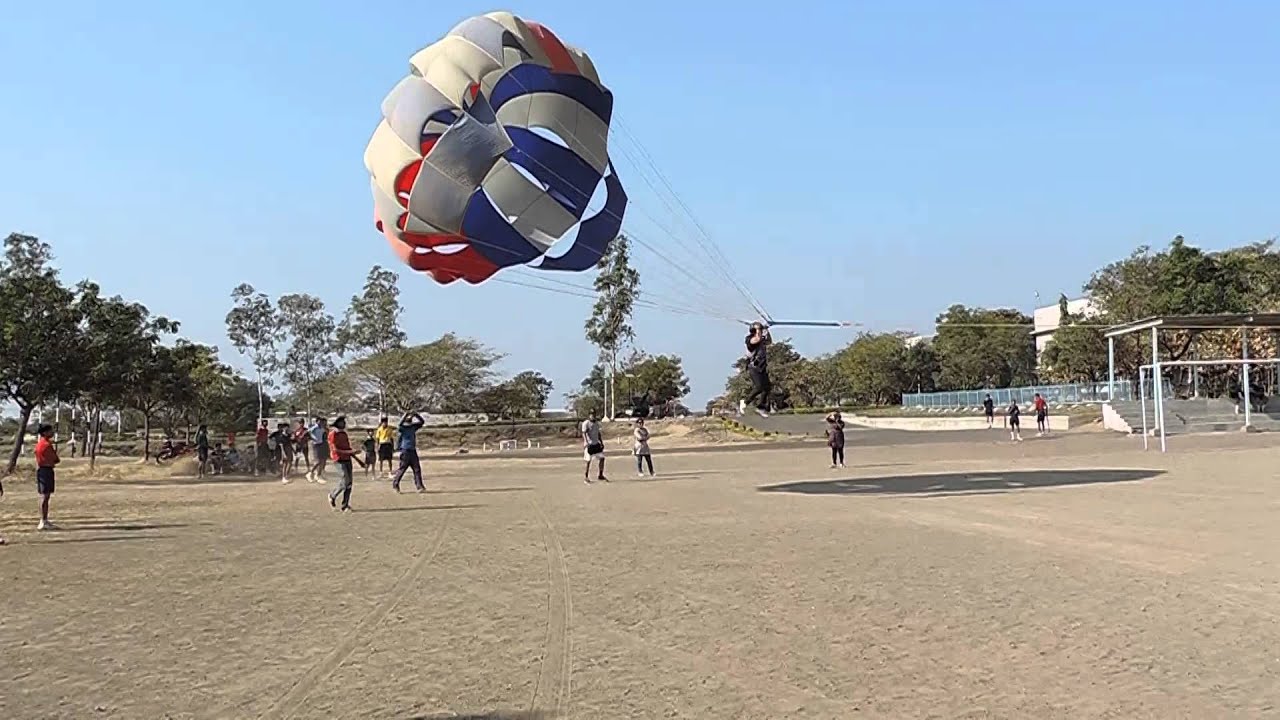 Sainik School Bijapur, Parasailing, Adventure, airborne, 20 January 2014