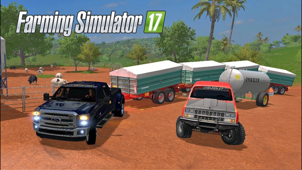 Tren de Volquetes Alimentando a los Cerdos | DLC Platinum Expansion | Farming Simulator 17