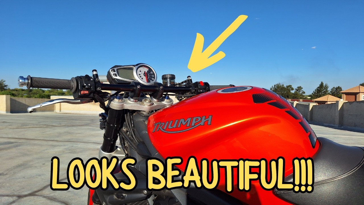 Fitting Drag Bars to my Triumph Street Triple 675R!!!