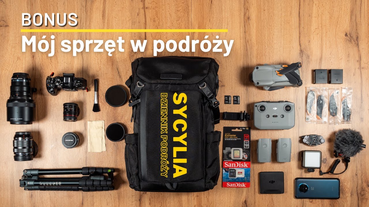 Sycylia  - BONUS 1/2 - Jaki sprzęt zabrałem ze sobą w podróż?  Co polecam, a co odradzam?