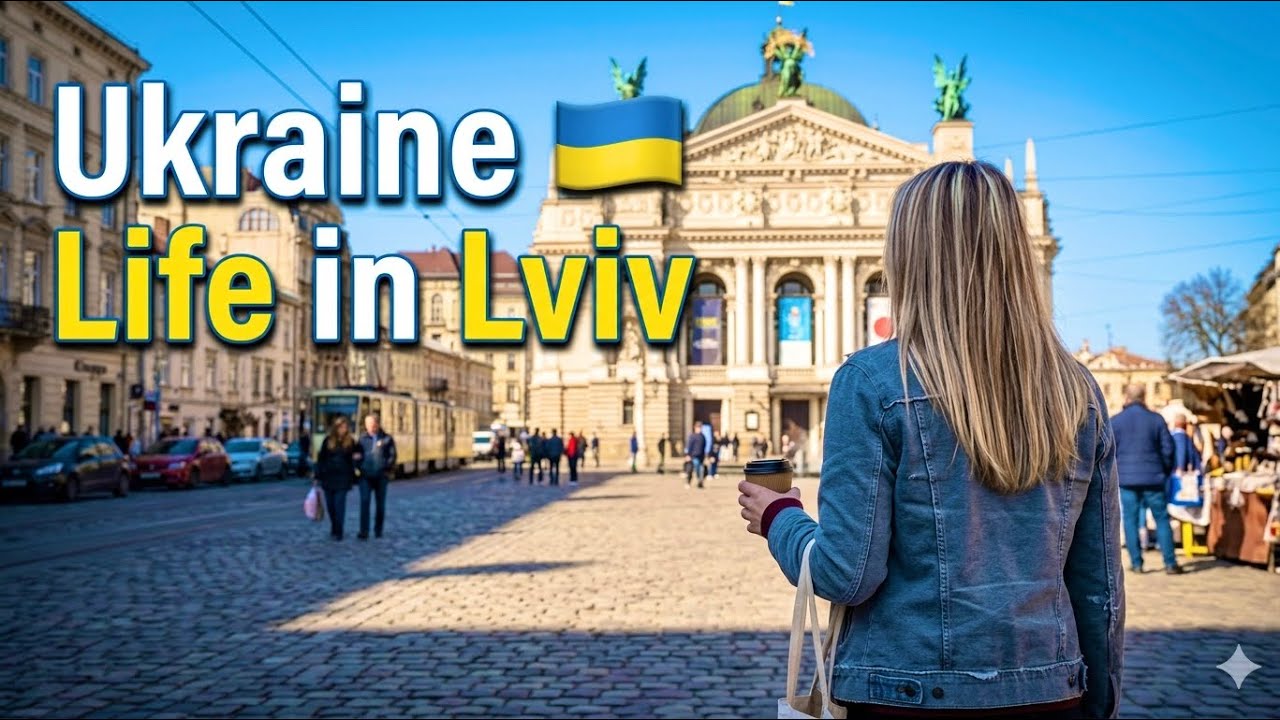 Lviv, Ukraine Walking Tour: 4K City Ambience (No Talking) Ukraine Life in Lviv | Spring Virtual Walk