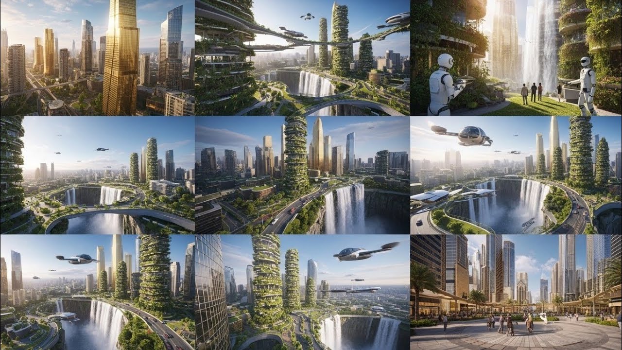 “Sky Gardens and Floating Bridges: A Dream City in the Year 3100”
