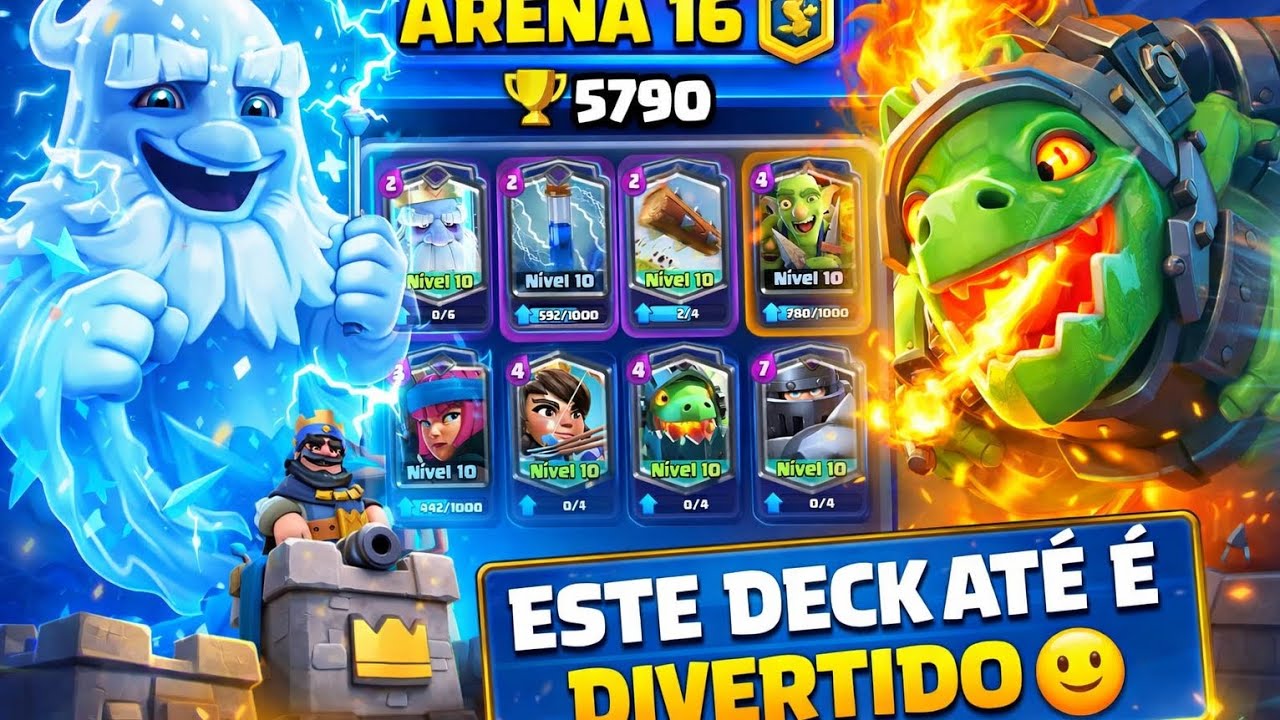 ARENA 16 5790 🏆 ESTE DECK É DIVERTIDO 