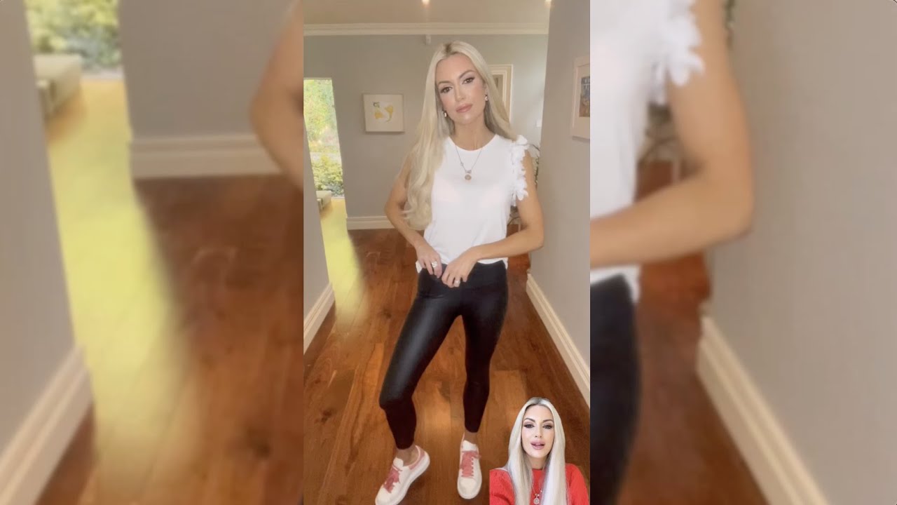 Wet Look Leggings As Seen on Rosanna Davison
