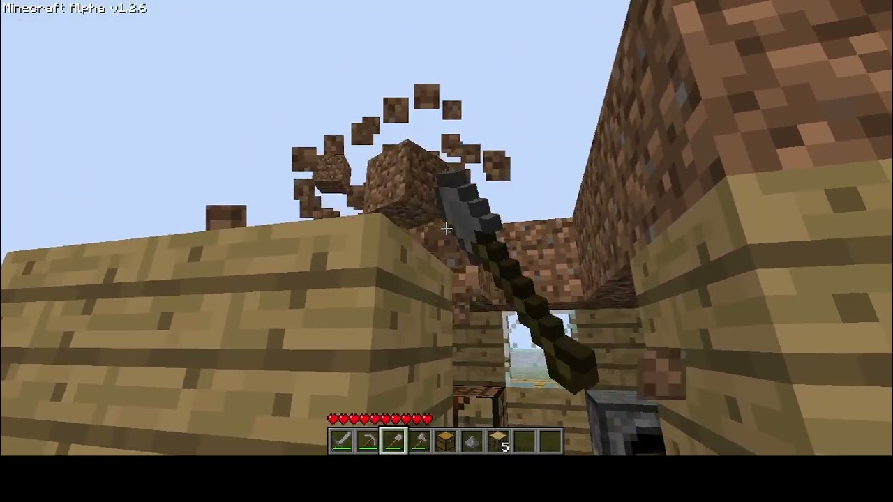 Jugando Minecraft Alpha 1.2.6 Parte 2