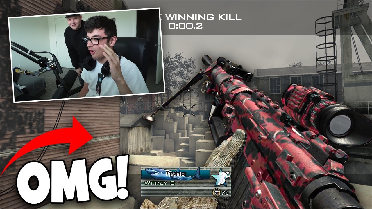 I HIT MY FIRST CRAZY TRICKSHOT BACK ON MW2! (MW2 SND Trickshotting ft. @Vekays )