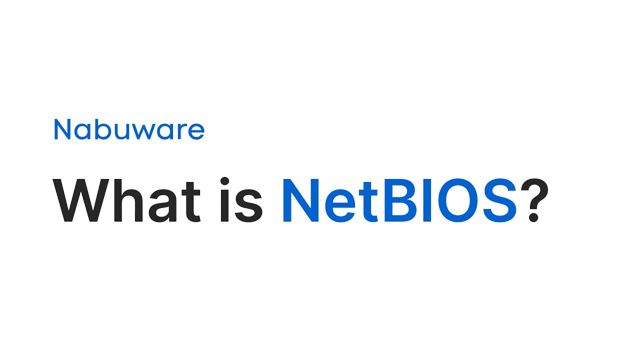 ماهي الـ NetBIOS؟