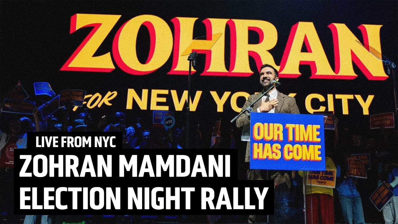 LIVE: Zohran Mamdani Election Night Rally