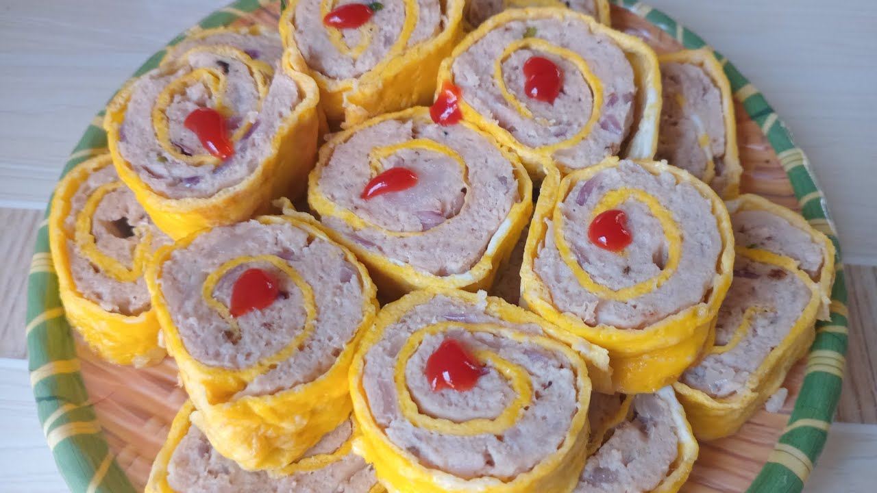 Cách làm Trứng cuộn Thịt băm.những món ăn đơn giản,dễ làm mỗi ngày 